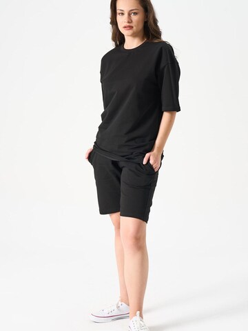 LOUIS LECLER Regular Pants 'Elsa' in Black