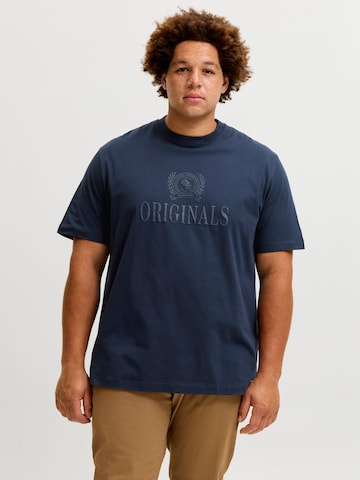 Jack & Jones Plus Shirt 'JORFREDERIKSBERG' in Blue: front