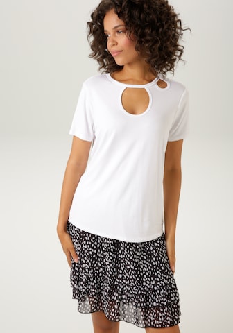 Aniston CASUAL Shirt in White: front