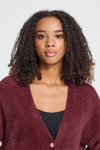 ICHI Gebreid vest 'BRULA' in Rood