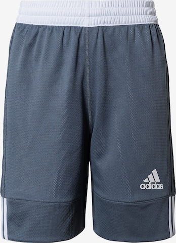 ADIDAS SPORTSWEAR Loose fit Workout Pants '3G Speed' in Grey: front