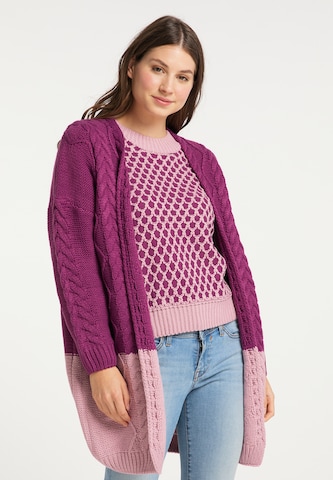 Cardigan MYMO en violet : devant