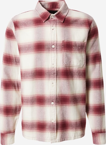 Chemise HOLLISTER en rouge : devant