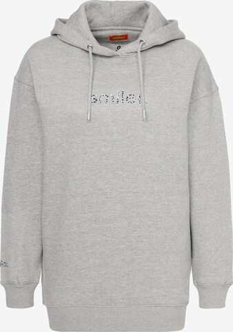 smiler. Sweatshirt 'Sunny' in Grijs: voorkant