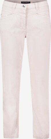 Coupe slim Pantalon Betty Barclay en rose : devant