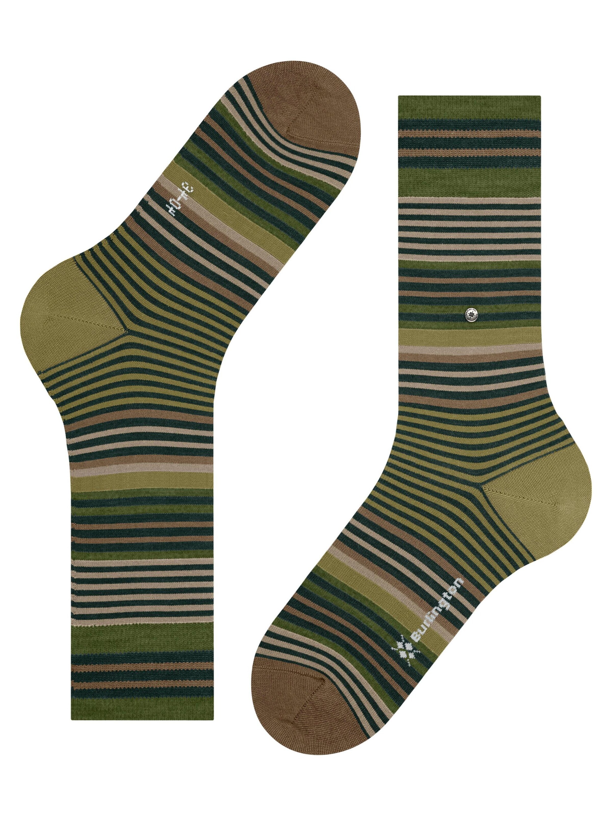 BURLINGTON Socks 'Stripe' in Green