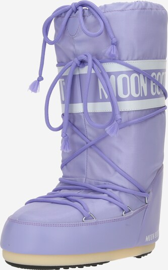 MOON BOOT Snowboots in hellgrau / flieder, Produktansicht