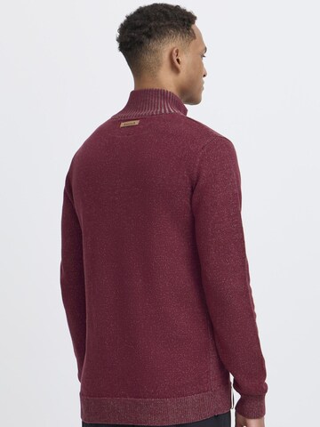 INDICODE JEANS Gebreid vest 'Andy' in Rood