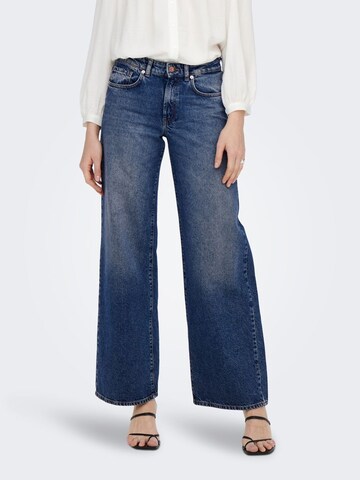 ONLY Wide leg Jeans 'Hope' in Blauw: voorkant