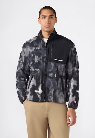 Champion Fleece jas in Grijs: voorkant