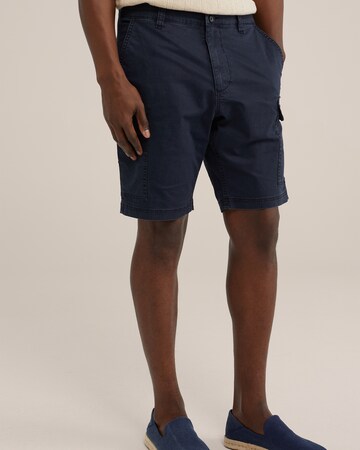 WE Fashion Regular Cargo trousers in Blue: front