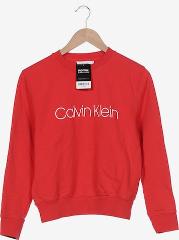 Calvin Klein Sweatshirt & Zip-Up Hoodie in XS in Red: front