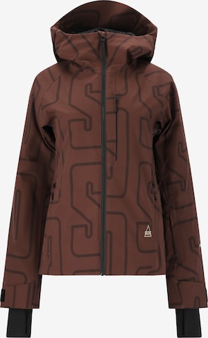 SOS Skijacke 'Cervinia' in Braun: Vorderseite