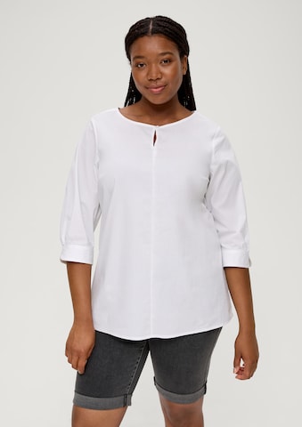 TRIANGLE Blouse in Wit: voorkant