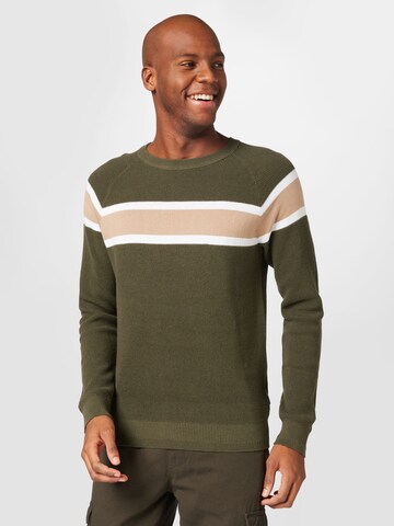 JACK & JONES Trui in Groen: voorkant