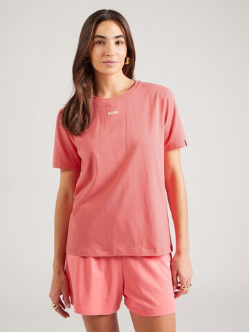 Camicia da notte di BOSS in arancione: frontale