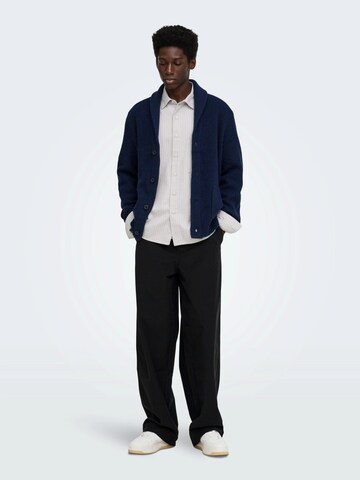 Only & Sons Knit cardigan 'ONSSKY' in Blue