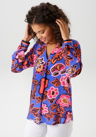 Aniston CASUAL Blouse in Blue: front