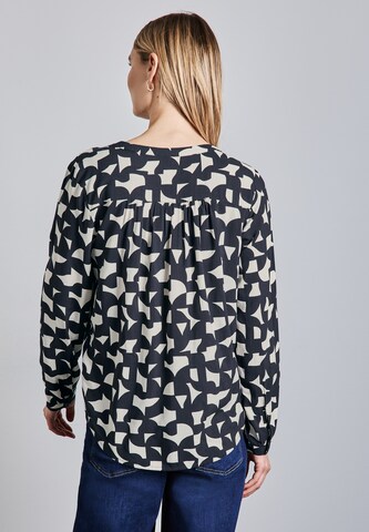 STREET ONE Gemusterte Bluse in Blau