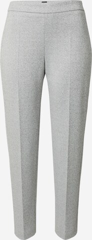 Effilé Pantalon à plis 'Tilunara' BOSS en gris : devant
