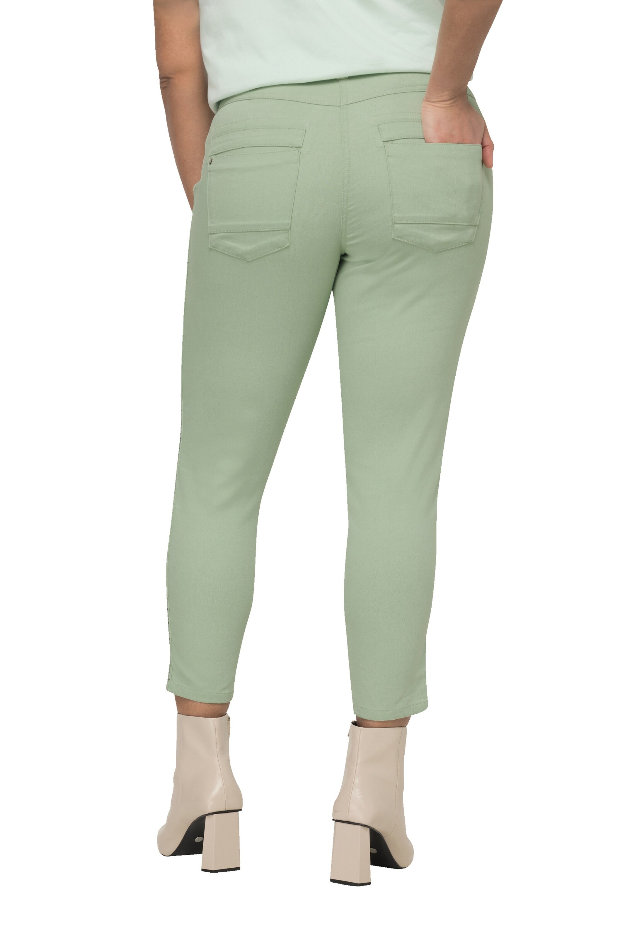 MIAMODA Slimfit Broek in Groen