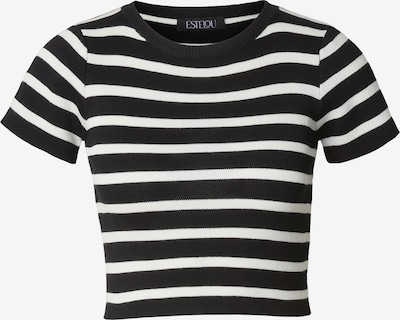 Estelou Pullover i L i sort / hvid, Produktvisning