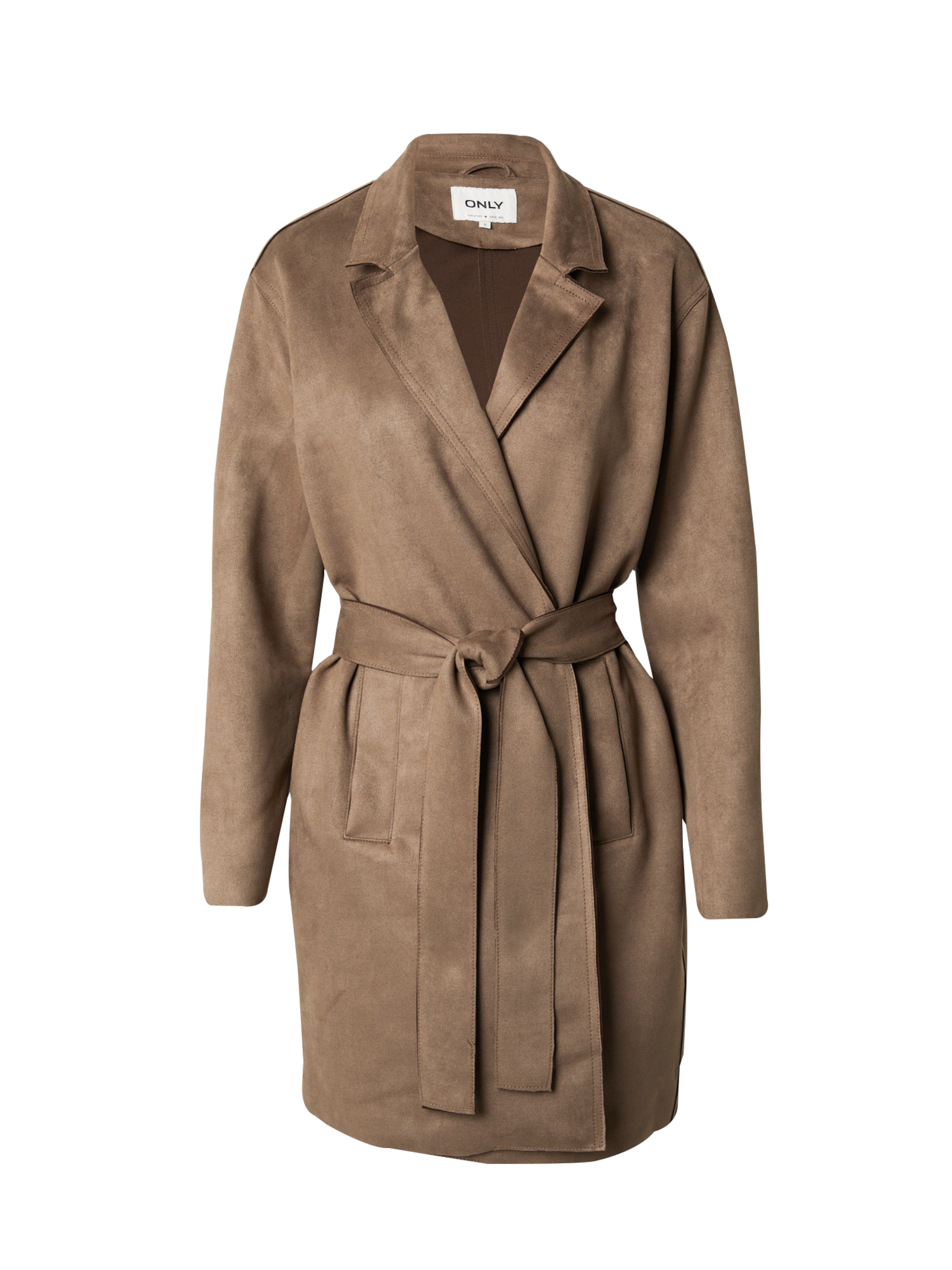 ONLY Ανοιξιάτικο και φθινοπωρινό παλτό 'JOLINE' σε καφέ: μπροστά