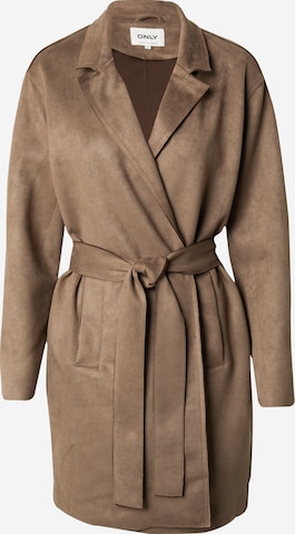 ONLY Between-seasons coat 'JOLINE' in Brown: front