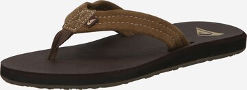 QUIKSILVER T-Bar Sandals 'CARVER' in Brown: front