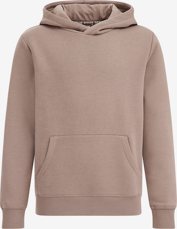 WE Fashion Sweatshirt in Brown: front