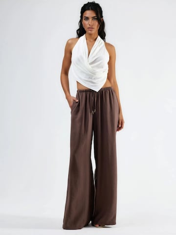 Wide leg Pantaloni di Busem in marrone