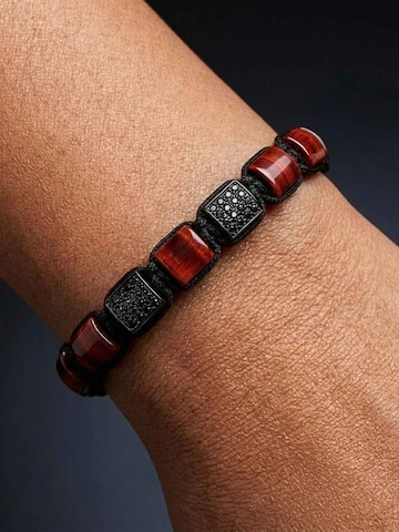 UNIQAL Armband 'RED TIGER EYE' in Gemengde kleuren