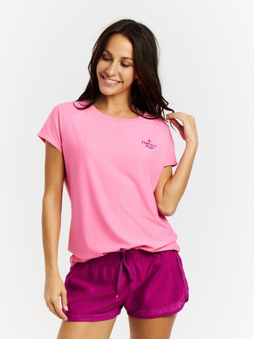 PROTEST Performance Shirt 'PRTCal' in Pink: front