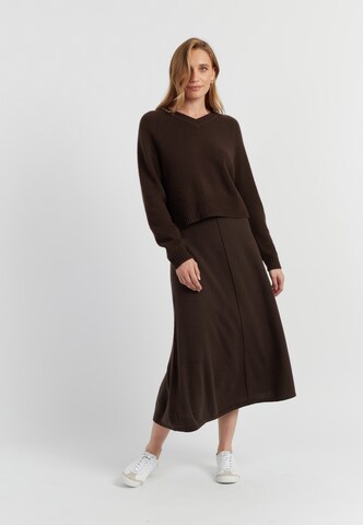 Chinti & Parker Svetr 'Pure Cashmere' – hnědá