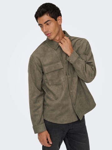 Veste mi-saison 'RAVI' Only & Sons en marron