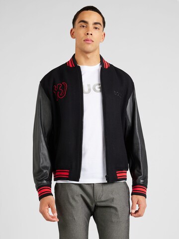 BOSS Between-Season Jacket 'Munto' in Black: front