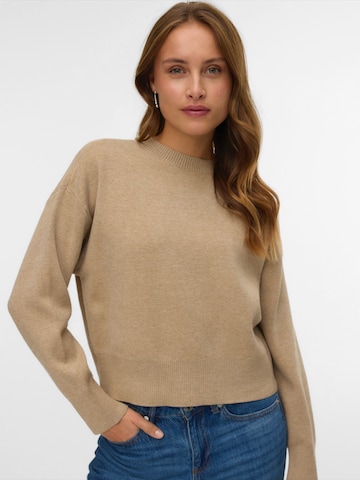 VERO MODA - Pullover 'VMGOLD ART' em bege: frente