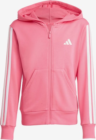 ADIDAS SPORTSWEAR Спортна жилетка с качулка в розово: отпред