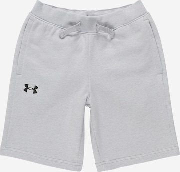 UNDER ARMOUR Regular Workout Pants 'Rival' in Grey: front