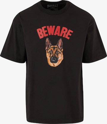 MARKET Shirt 'Beware Sign' in Black: front