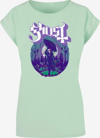 Merchcode Shirt 'Ghost - Pastel Ashes' in Groen: voorkant