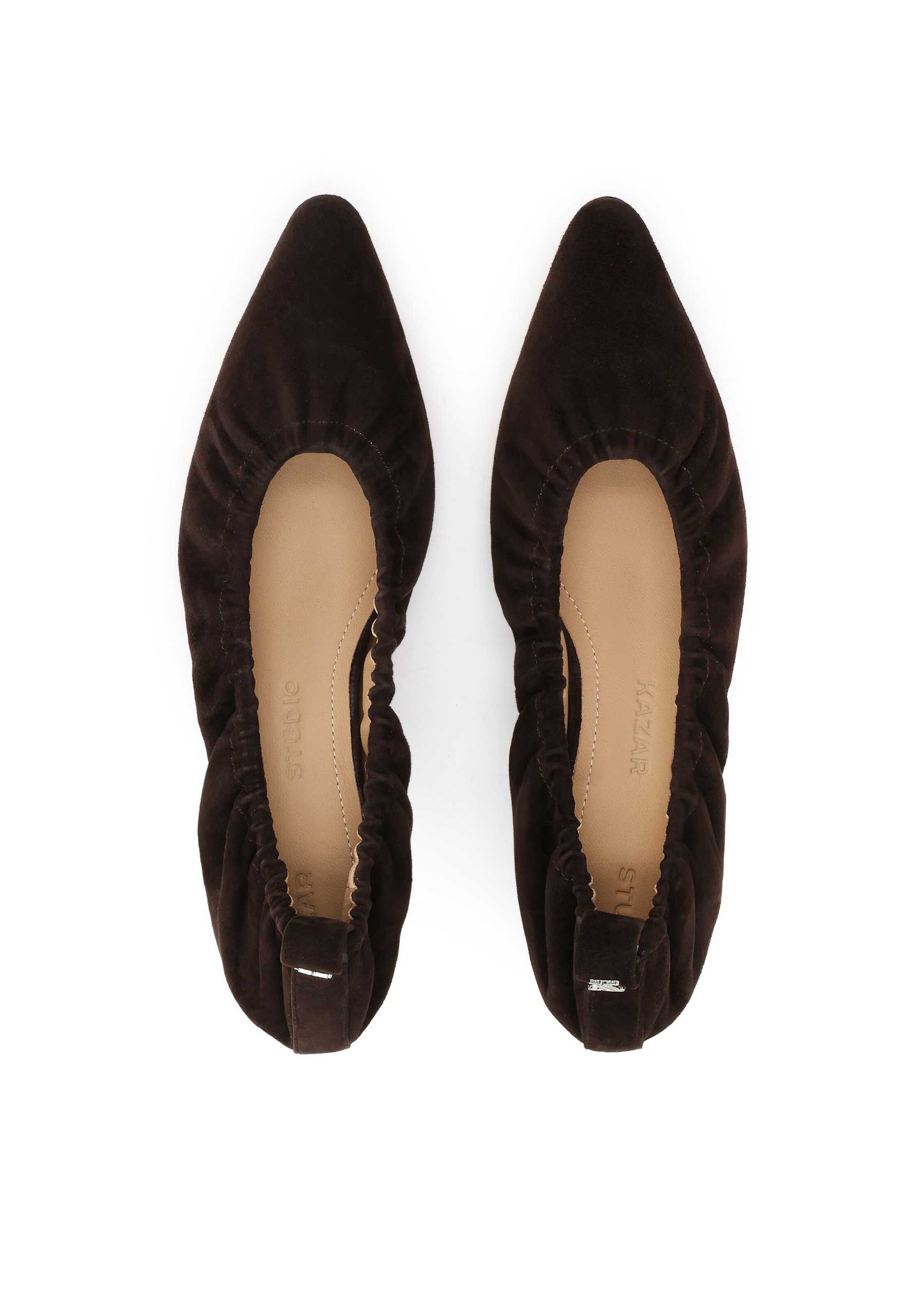 Kazar Studio Официални дамски обувки в кафяво