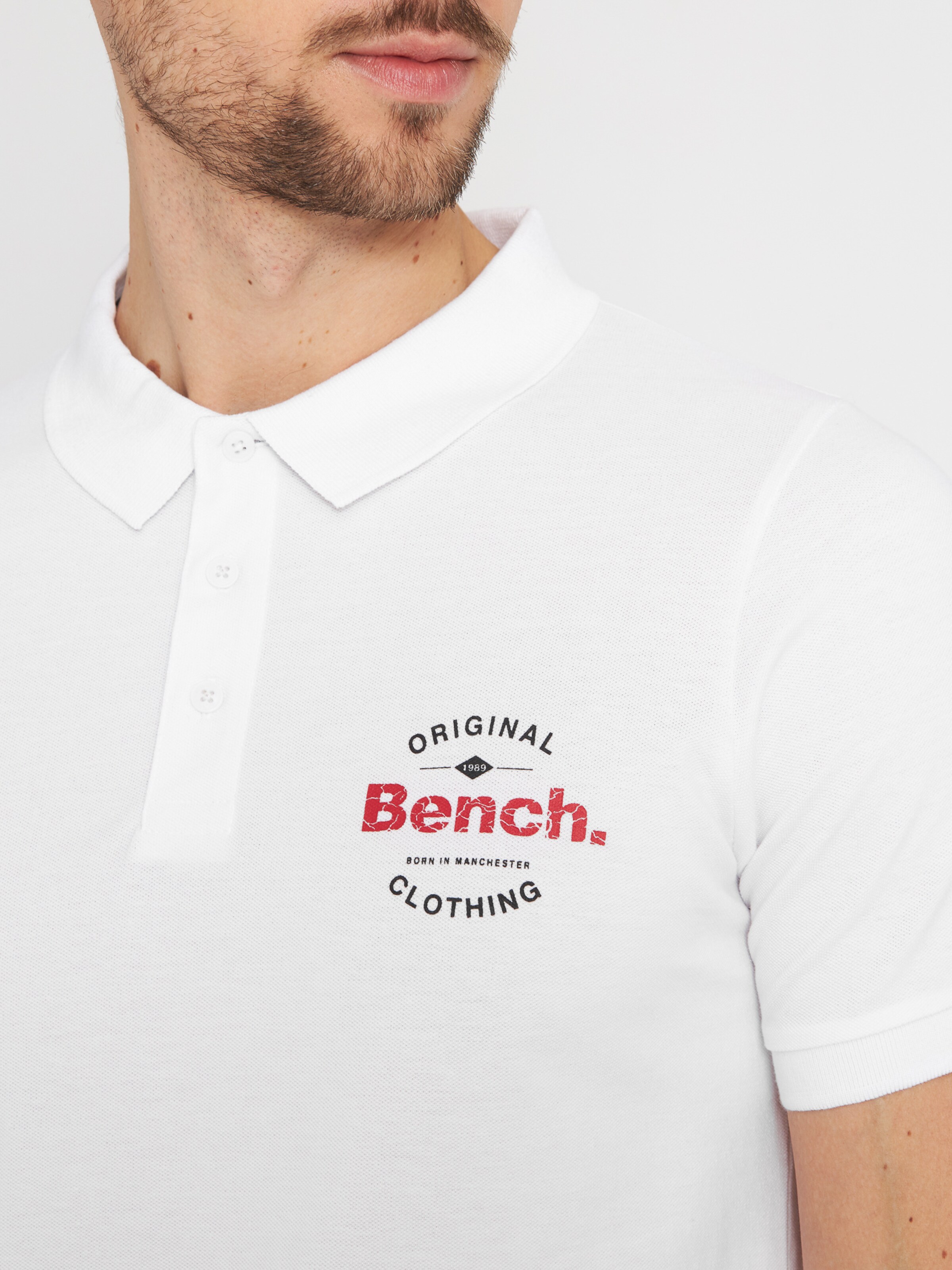 Männer Shirts BENCH Polo Shirt 'Cometer' in Weiß - AR04557 Männer Shirts BENCH Polo Shirt 'Cometer' in Weiß - AR04557