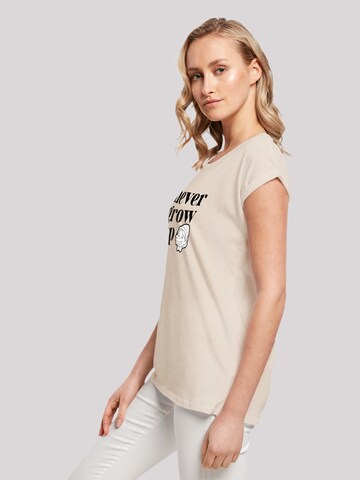 F4NT4STIC Shirt 'Heroes of Childhood Pinocchio Never Grow Up' in Beige