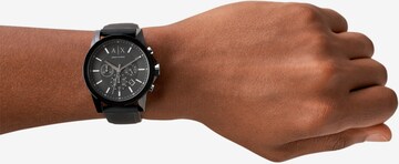 ARMANI EXCHANGE Zegarek analogowy w kolorze czarny