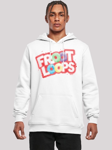 F4NT4STIC Sweatshirt 'Kellogg's Froot Loops Breakfast Cereal Pop Art' in Wit: voorkant