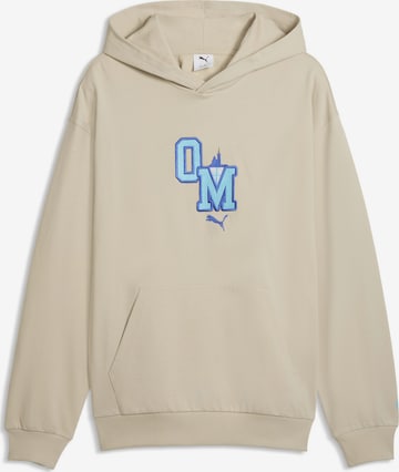 PUMA Sweatshirt 'Olympique de Marseille' in Beige: voorkant