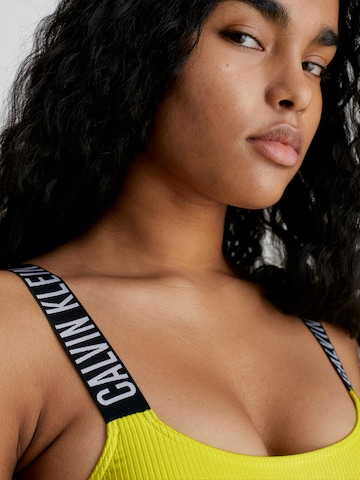 Bustier Hauts de bikini 'Intense Power' Calvin Klein Swimwear en jaune