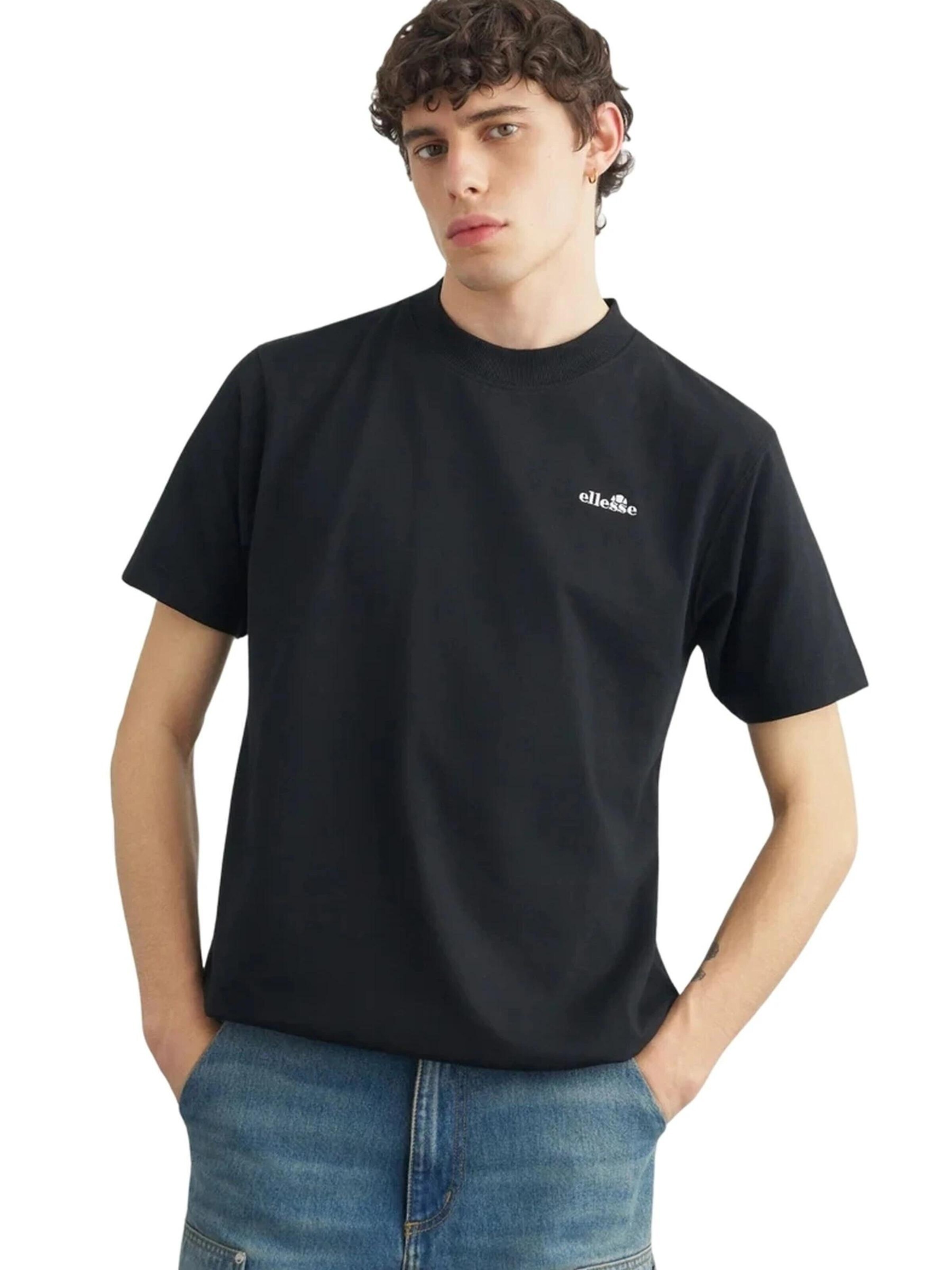 ELLESSE - Camisa 'Camiseta ellesse negra acciano tee' em preto