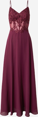 Rochie de seară de la Laona pe roșu: față